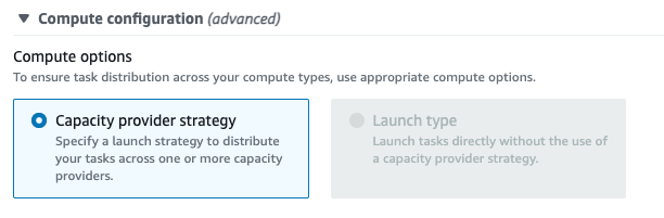 ECS Compute Configuration