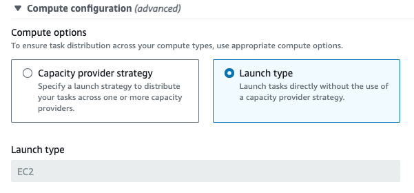 ECS Compute Configuration